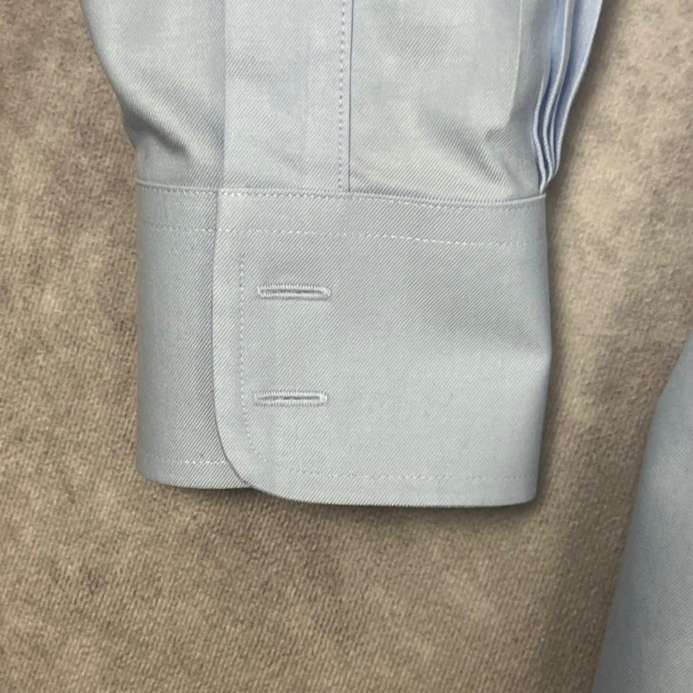 Brooks Brothers Regent Fit Non-Iron Stretch Supima Cotton Shirt Blue 15.5-34 - Picture 4 of 12